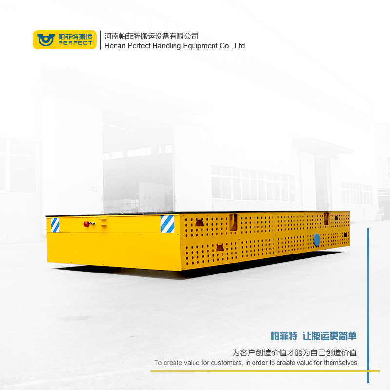 60吨无轨电动平板车自动化运输设备